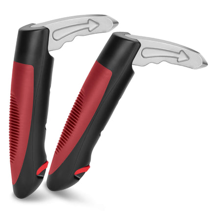 NINEMAX Car Exit Aid for Seniors, 2-Piece Grab Handle for Cars to Get Out of the Car with Belt Cutter for Disabled Pregnant Women (Red)