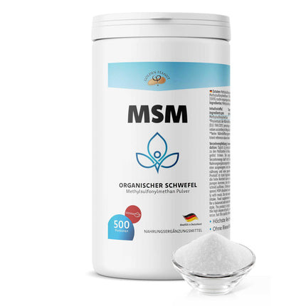 GOLDEN PEANUT MSM 1 kg can, methylsulfonylmethane, highest purity, organic sulfur without additives and anti-caking agents