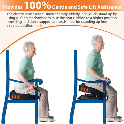 WANGYYDS Standing Aid Catapult Seat Supports Up To 125 Kg, Electric Seat For 100% Standing Assistance, Electric 17-Inch Chair Lift For Standing Assistance, Fits Most Armchairs, Sofas And Couches