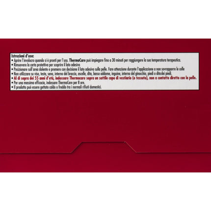 ThermaCare Versatile, self-heating heat bands for localized pain, 8 hours of constant heat, 6 disposable bands, red