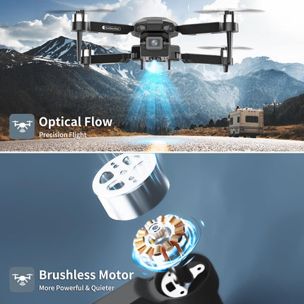 Dual Cameras Drone, Foldable FPV Drone with Modular Battery