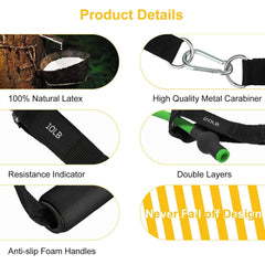 JATEKA Fitness Bands Set of 5, Sports Resistance Bands 5 resistance bands, resistance bands with door anchor, handles, ankle straps, portable for muscle building and Pilates for men and women