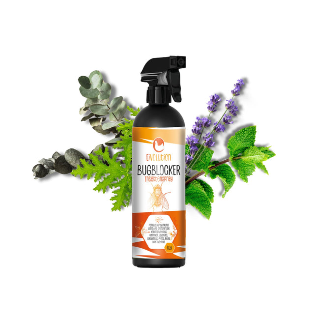 Eivolution Bug Blocker - Natural Insect Repellent (500ml) - Against mosquitoes, horseflies, ticks and grass mites