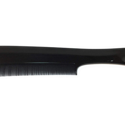 Fine comb + dust comb + nit comb lice comb handle comb black 18.5 cm fine teeth