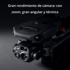 DJI Mavic 3T Worry-Free Basic Combo - Camera drone with 640×512 thermal imaging camera, 1/2″ CMOS wide-angle camera, 56x hybrid zoom, 39 min flight time, centimeter-precise positioning, C2