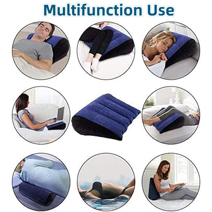 Sex Pillow Sex Lumbar Pillow Inflatable Wedge Triangle Pillow Sex Love Position Furniture Erotic Sex Travel Pillow for Couples