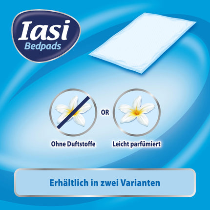IASI Bedpad, Disposable Bed Crossbar 60x90, Maxi Plus Absorbency, Odor Control Technology, Unscented, 15 Pack