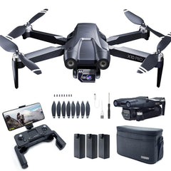 CHUBORY X10 PRO GPS Drone with 4K UHD Camera for Adults, 90 Minutes Flight Time, 1000 Meters Control Range, Auto Return, Follow Mode, Brushless Motor, 5G RC Quadcopter for Beginners