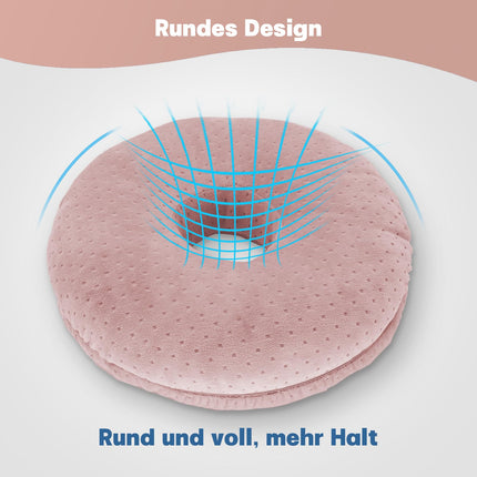 Topzora Piercing Pillow with Hole – Donut Pillow for Side Sleepers to Relieve Ear Pain, Piercing Pillow Side Sleepers for Ear Pain Relief, Donut Ear Pillow-Pink