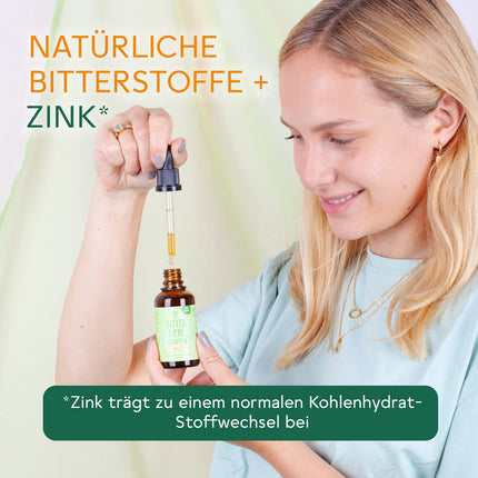BitterLiebe® Bitter Drops without alcohol 50ml according to Hildegard von Bingen - the original from The Lion's Den - highly dosed bitter drops
