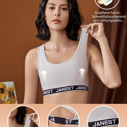 Funyco Women's Binder Trans 2.0, updated version Chest Binder, 90% latex chest binder for Tomboy, Transgender, FTM, comfortable, breathable and adjustable (gray, XXL)