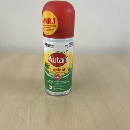 Autan Tropical Mosquito Repellent, Dry Spray, 100ml