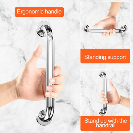 Fousenuk 2 Pack Grab Bars for Seniors, Stainless Steel 30cm Shower Bathtub Handle, Bathtub Handle, Bathtub Bathroom Grab Bar Shower Handles for Wall Mounting Toilet Bathroom Non-Slip, Safety Handle