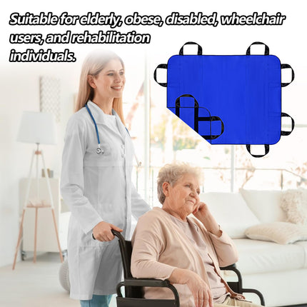 Transfer belt, positioning pad for patient transfer, 120 * 100cm transfer belt transfer patient belt for seniors, patient transfer board with handles for elderly people and patients