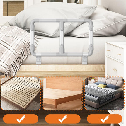 Heuffe bed rail fall protection for seniors, foldable bed handle, standing aid for older adults, safety bed railing, fall protection guard rail for nursing bed disabled