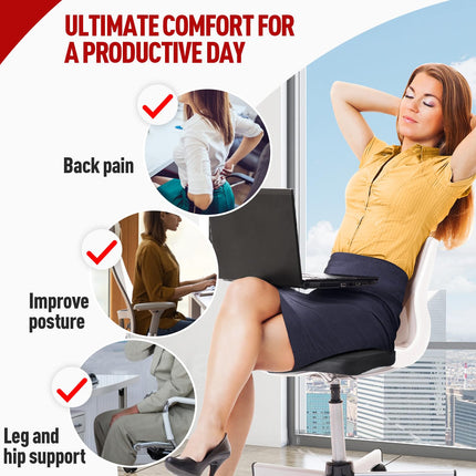 Seat cushion, memory foam coccyx cushion, ergonomic seat cushion, office chair, car seat cushion, wheelchair seat, for tailbone, sciatica, hemorrhoids, back pain relief