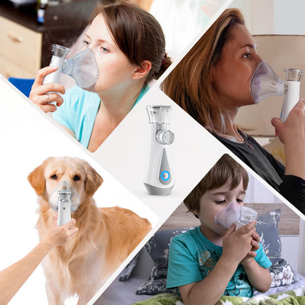 Inhaler, JOSSIS Ultra Quiet Inhaler for Adults and Children, Particle Size 1-5µm, Adjustable Spray Mist, Rechargeable Inhaler