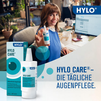 HYLO CARE eye drops for dry eyes with hyaluronic acid and dexpanthenol, 10 ml