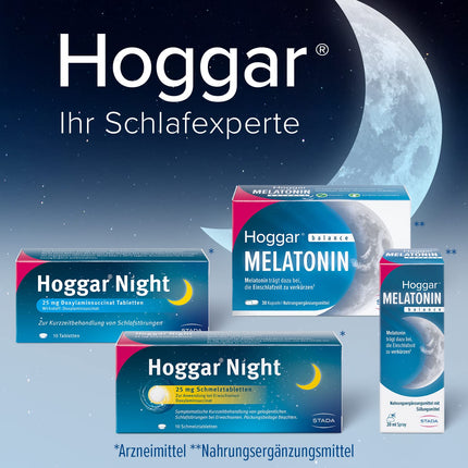 Hoggar Night – Sleeping pills to help you fall asleep and for acute sleep disorders – Well tolerated, for restful sleep – 1 x 20 tablets