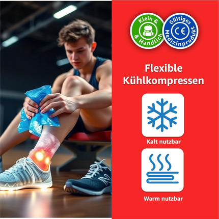 2x Cold Warm Compresses - MADE IN GERMANY - Cooling Pads Set 29x12 cm - Versatile cooling and warming pads, gel pads