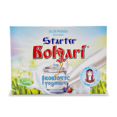 Bolgari probiotic yogurt ferment. Yogurt powder for homemade yogurt. Yogurt cultures Lactobacillus bulgaricus &amp; Lactobacillus rhamnosus. 7 sachets of natural yogurt. Starter culture for yogurt makers (1)