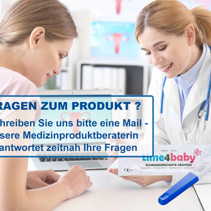 5 x Time4Baby Midstream Pregnancy Test I Early Pregnancy Test I Early Pregnancy Test I Test 6 days before your missed period