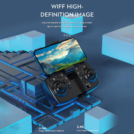 Drone with 8K Camera XT204 Dual 2.4G Brushless Gesture Photography, 6-Axis Gyro, Optical Flow Positioning, 360° Obstacle Detection, Foldable Gift for Adults Children 3 Batteries