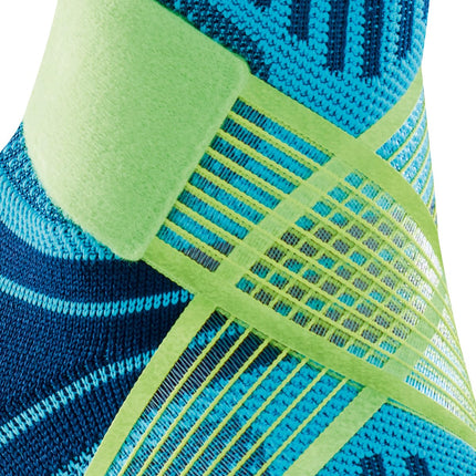 BAUERFEIND Ankle Support Unisex, 1 Ankle Support for Sports Such as Football, Fitness, or Running, Prevents Sprains, Blue, L