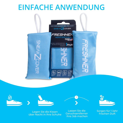 Freshner shoe deodorant for foot odor and sweaty feet | Odor remover and leaves a fresh scent | For work shoes, sports shoes, and sneakers