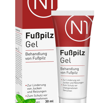 N1 Athlete's Foot Gel 30ml - Medical Device - Relieves Itching &amp; Protects Against Unpleasant Odors - Athlete's Foot Cream for Athlete's Foot Treatment with Active Ingredient Natilact - Powerful Remedy for Athlete's Foot