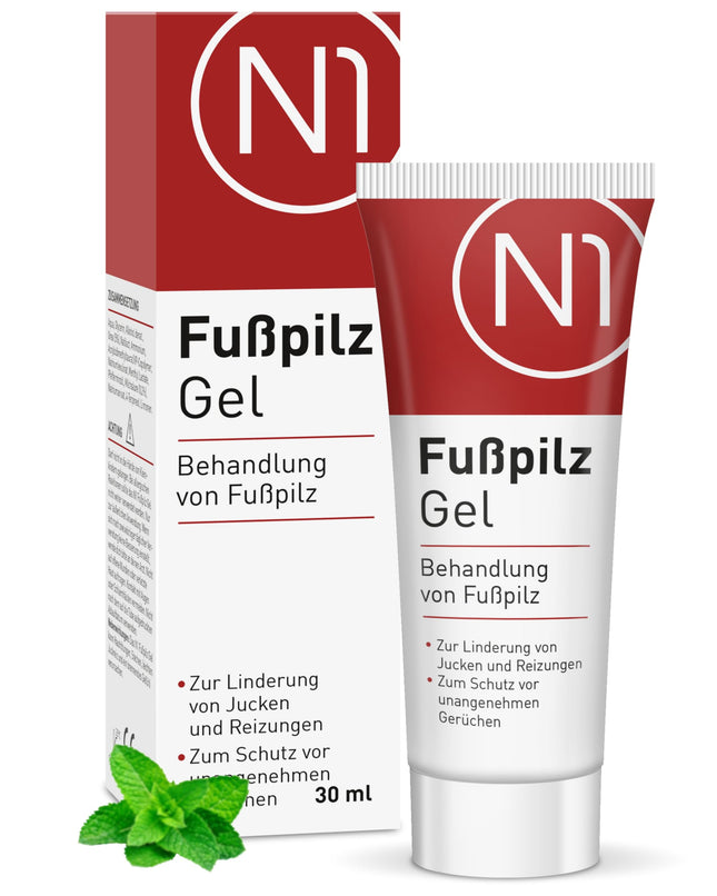 N1 Athlete's Foot Gel 30ml - Medical Device - Relieves Itching &amp; Protects Against Unpleasant Odors - Athlete's Foot Cream for Athlete's Foot Treatment with Active Ingredient Natilact - Powerful Remedy for Athlete's Foot