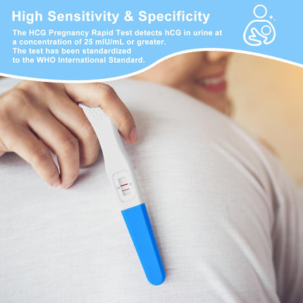 Pregnancy Test, Early Detection HCG Urine Midstream Test, Results within 5 Minutes, Over 99% Accurate Fertility Test, Pregnancy Test, 25mIU/ml, 5 Pack