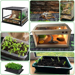 CJBIN Plant Heating Mat with Thermostat, 30W Plant Heating Mat, Waterproof Indoor Greenhouse Heating Mat for Seedlings, Heating Mat for Plants, Greenhouse and Reptiles, 20 * 10in