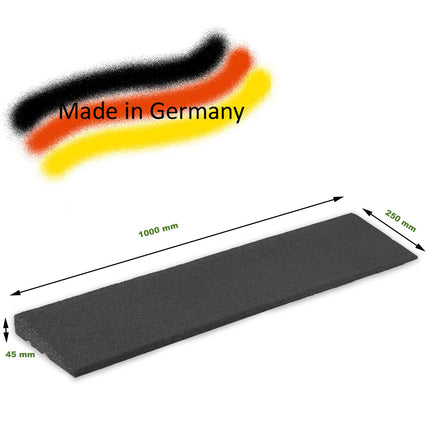 TRUTZHOLM curb ramp 100x25x4.5 cm access ramp wheelchair ramp rubber ramp threshold ramp