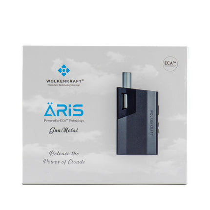 WOLKENKRAFT ÄRiS Premium Vaporizer | ECA Convection Technology | Easy Cleaning | Extendable Glass Mouthpiece | High-Quality &amp; Efficient *Gun Metal*