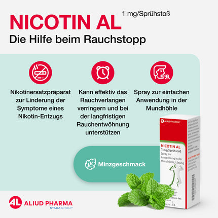 ALIUD PHARMA Nicotin AL 1 mg/spray spray for oral use: solution against cravings