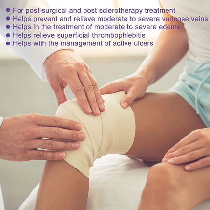 Evolyline 20-30mmHg Medical Compression Tights for Women Men Long, Class II with Closed Toe, Graduated Compression Lipedema