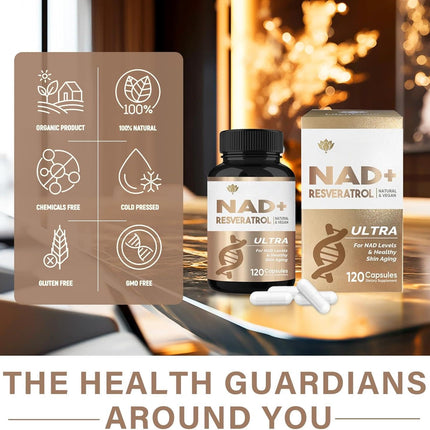 NAD+ Resveratrol Boosting Supplement, 1000MG NAD+ Supplement, More Efficient for Vitality