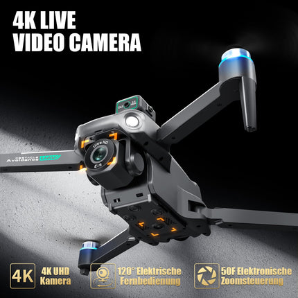 OBEST GPS Drone with 4K Professional Camera, Remote Control with UHD Screen, 2 Batteries, 40 Minutes Flight Time, 5G FPV Transmission, RC Quadcopter for Adults, SD Card