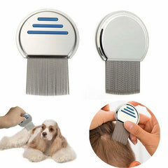 2 pieces metal lice comb, stainless steel extra fine lice comb, for removing lice and dandruff for all hair types, for babies, children, adults and pets