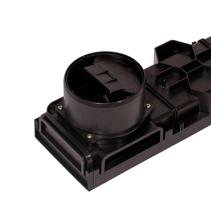 ScarMaxx - A15 drainage channel set - floor channel - rainwater drain - drain with grid - drainage channel - flat - plastic - height 60mm - with galvanized steel grate - 2m