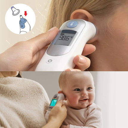 200 pieces Braun fever thermometer protective caps for ear thermometers, replacement protective caps for all Braun thermometer ears