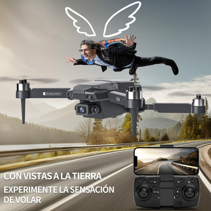 S508 Drone with 720P HD Camera, 90° Adjustable Lens, Foldable FPV Drone for Adults Beginners, WiFi APP, 3D Flip, Auto Hold, Optical Stream Positioning, Waypoint Flight