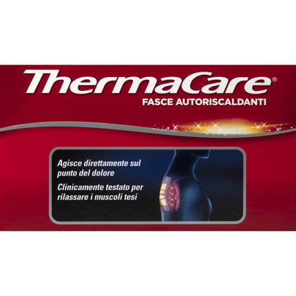 ThermaCare Versatile, self-heating heat bands for localized pain, 8 hours of constant heat, 6 disposable bands, red