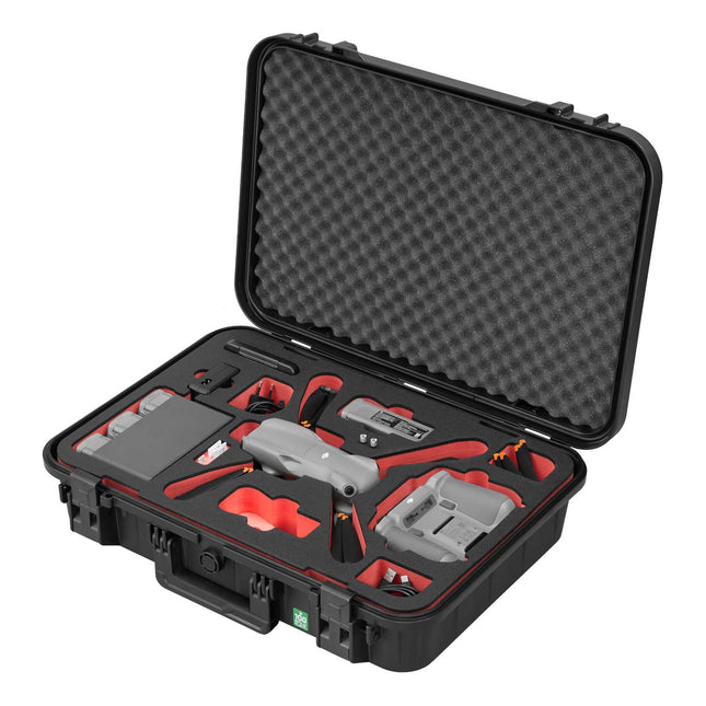 TomCase drone case "Ready to Fly" for DJI Air 3S Fly More Combo, Standard or DJI RC 2 Controller, battery charging in the case, waterproof ECO protective case - Made in Germany