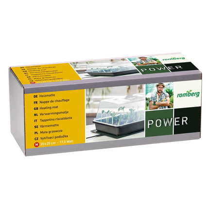 Romberg Heating Mat M | 17.5 Watt | Suitable for indoor greenhouses 38 x 24 cm and terrariums | 35 x 25 cm
