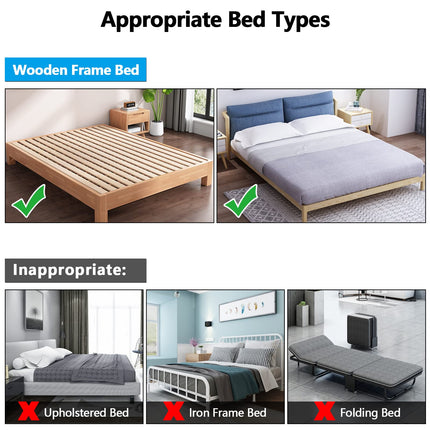 Signstek Bed Rail Foldable Portable Bed Safety Rail for Elderly, Adults Assist Handle Handicap Bed Railing Hospital Metal Handle Bumper