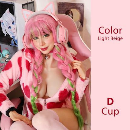 KUMIHO Silicone Breast Forms Breast Prosthesis Artificial Breasts Transgender Crossdresser Realistic Skin - Second Generation - High Quality Soft Silicone No.2 G Cup