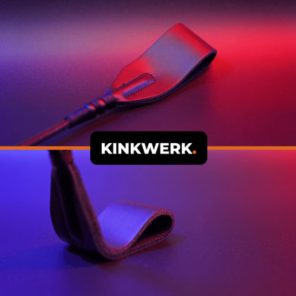 KINKWERK Spanking Riding Crop (45.5 cm) for Men &amp; Women | Precise Control | Flexible &amp; Robust | High-quality and elegant BDSM whip