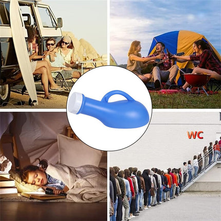 Urinal Bottles for Men Women Plastic Urinal Bottle Lid Pee Bottle 1000ml Urine Bottle Unisex Portable Toilets Urinals for Car Travel Camping